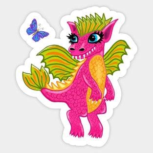 Baby Dragon's First Friend Sticker